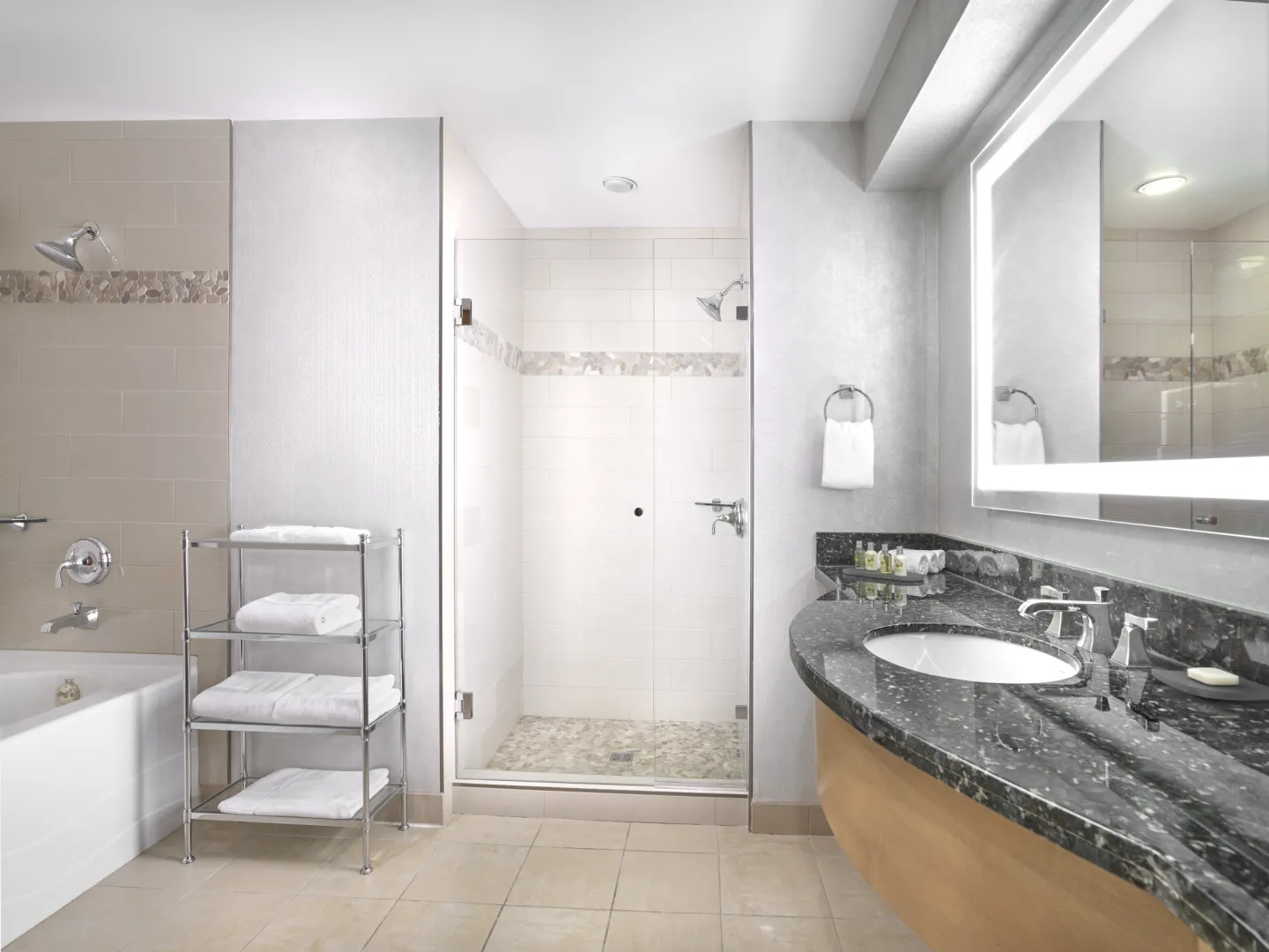 Spacious four-piece ensuite bathroom