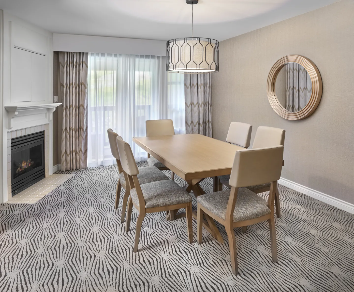 Separate dining area