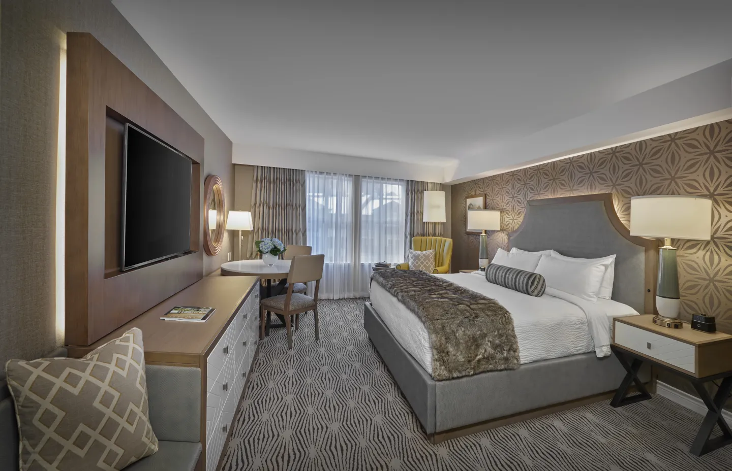 Deluxe king rooms with mountain or village views