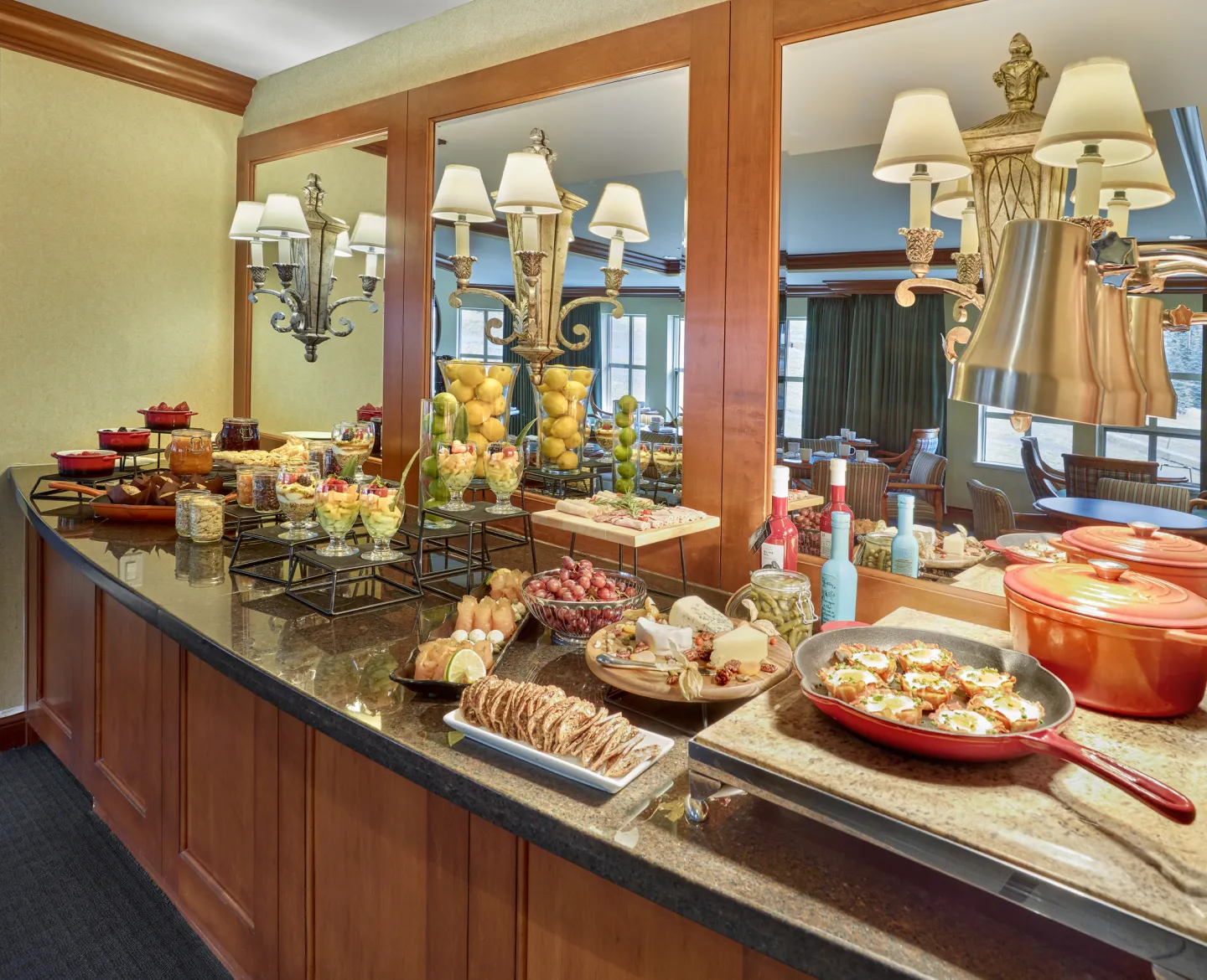 A grand hotel buffet