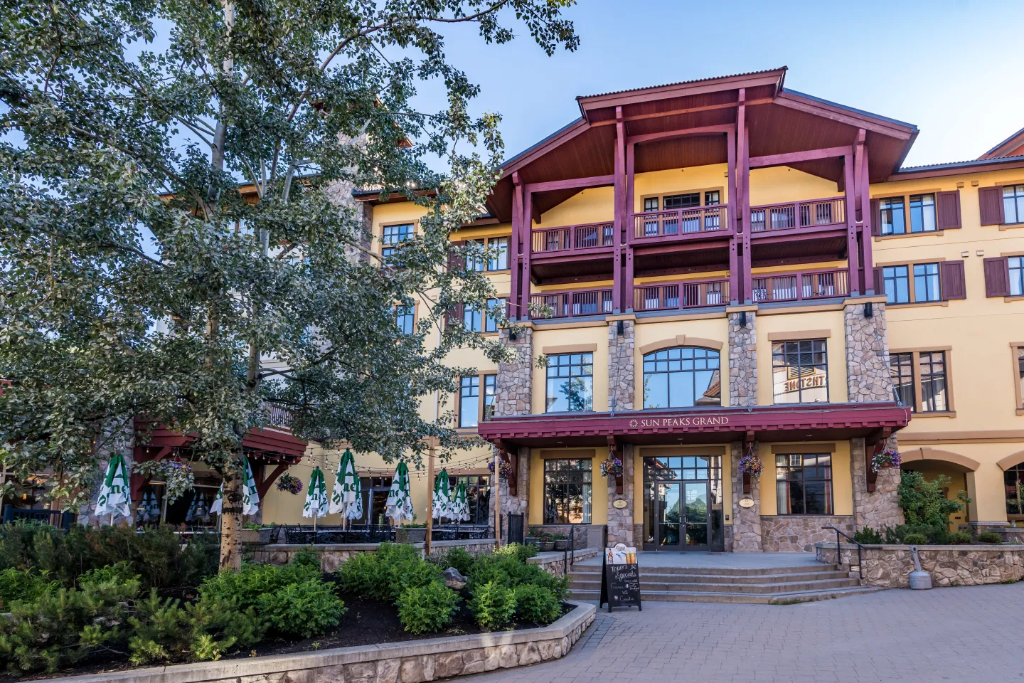 Village entrance of Sun Peaks Grand