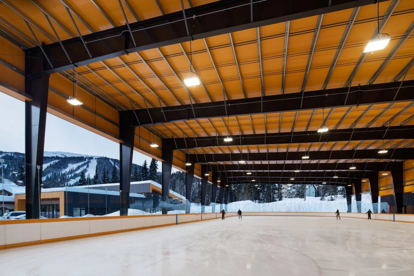 Ice skating rink at Sun Peaks Resort